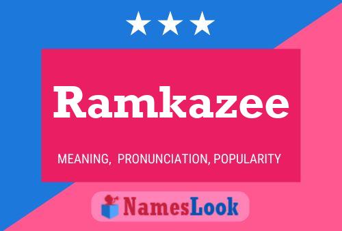 Poster del nome Ramkazee