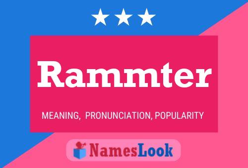 Poster del nome Rammter