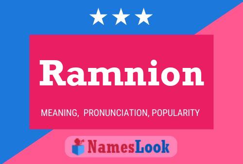 Poster del nome Ramnion