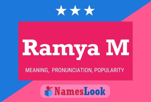 Poster del nome Ramya M