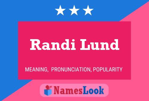 Poster del nome Randi Lund