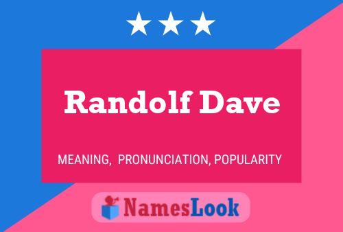 Poster del nome Randolf Dave