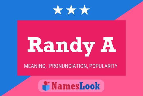 Poster del nome Randy A