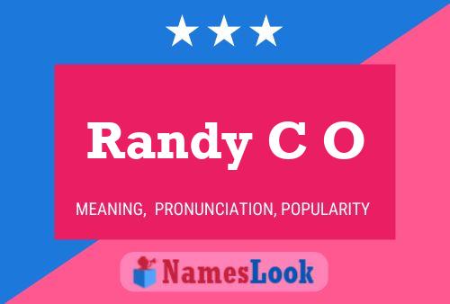 Poster del nome Randy C O