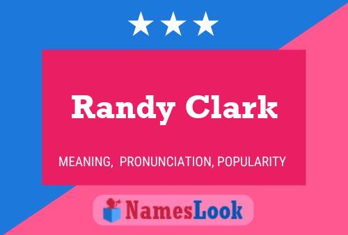 Poster del nome Randy Clark