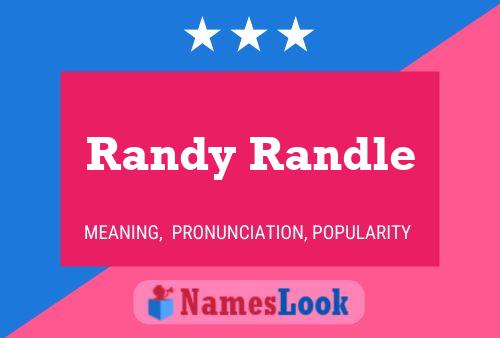 Poster del nome Randy Randle