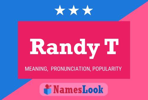 Poster del nome Randy T