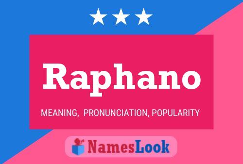 Poster del nome Raphano