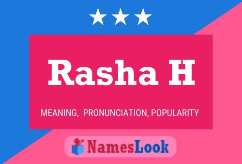 Poster del nome Rasha H