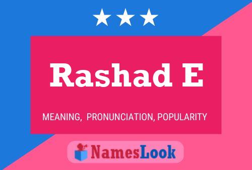 Poster del nome Rashad E