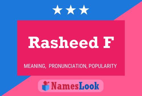 Poster del nome Rasheed F