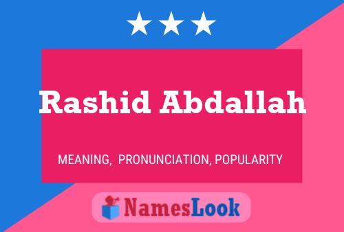 Poster del nome Rashid Abdallah