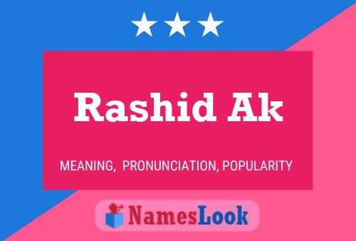 Poster del nome Rashid Ak