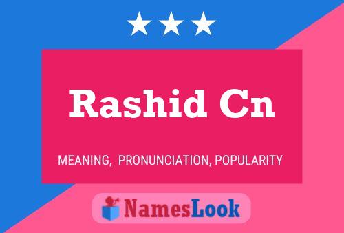 Poster del nome Rashid Cn