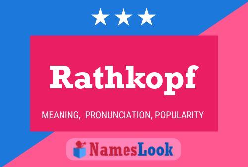 Poster del nome Rathkopf