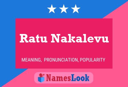 Poster del nome Ratu Nakalevu