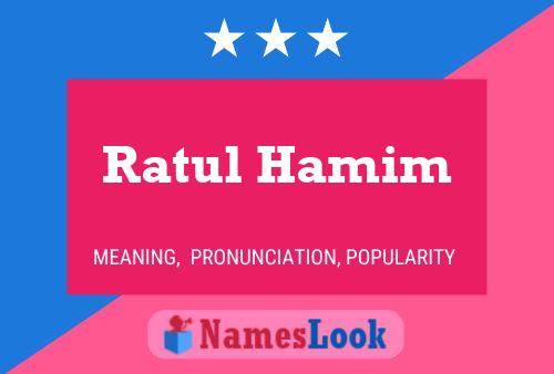 Poster del nome Ratul Hamim