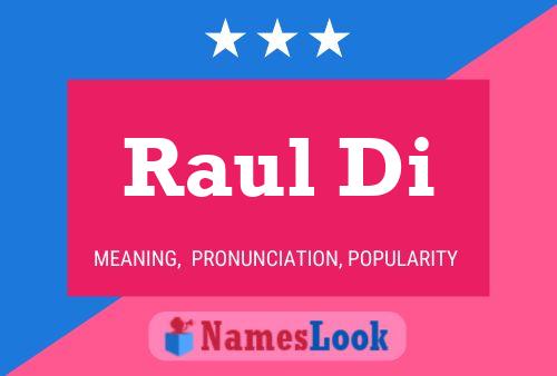 Poster del nome Raul Di