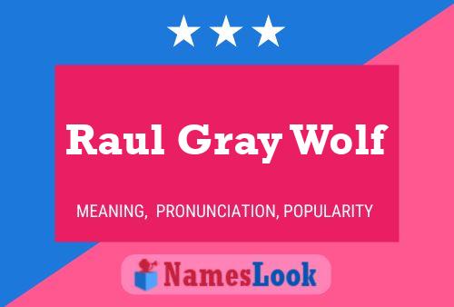 Poster del nome Raul Gray Wolf