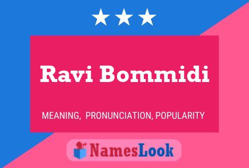 Poster del nome Ravi Bommidi