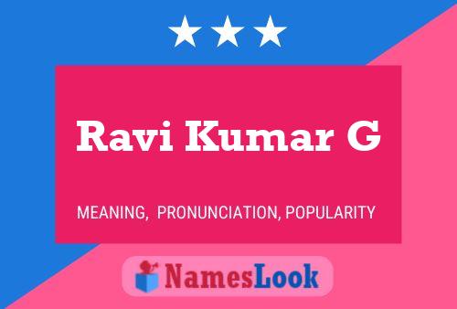 Poster del nome Ravi Kumar G