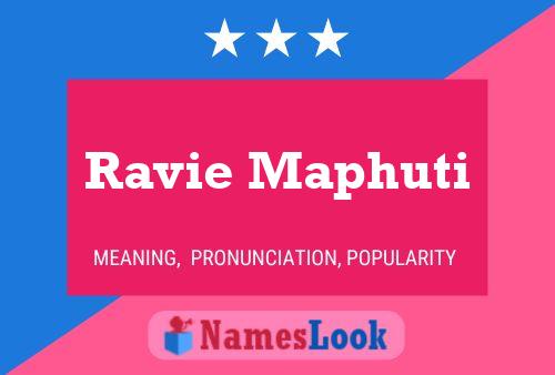 Poster del nome Ravie Maphuti