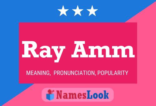 Poster del nome Ray Amm