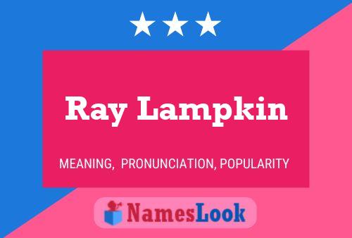 Poster del nome Ray Lampkin