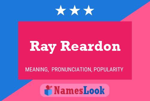 Poster del nome Ray Reardon