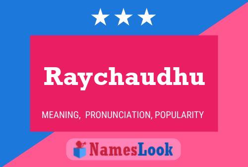 Poster del nome Raychaudhu