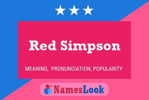 Poster del nome Red Simpson