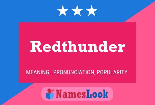 Poster del nome Redthunder