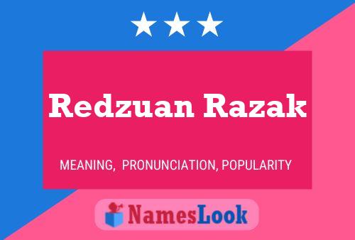 Poster del nome Redzuan Razak