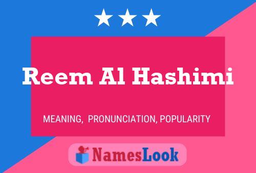 Poster del nome Reem Al Hashimi