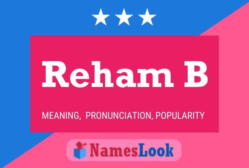 Poster del nome Reham B