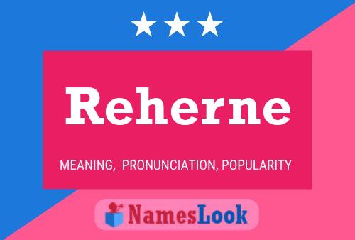 Poster del nome Reherne