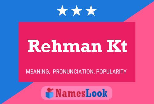 Poster del nome Rehman Kt