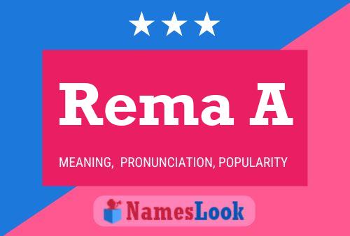 Poster del nome Rema A