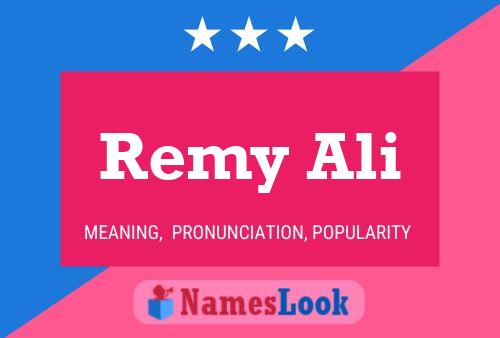 Poster del nome Remy Ali