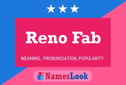 Poster del nome Reno Fab