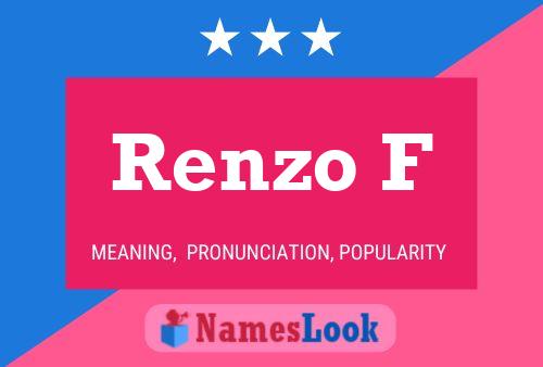 Poster del nome Renzo F