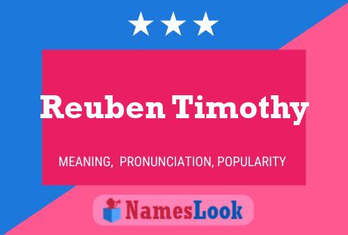 Poster del nome Reuben Timothy