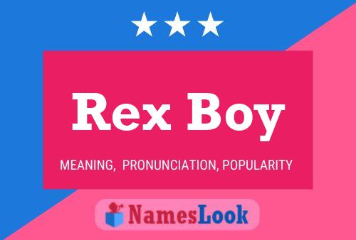 Poster del nome Rex Boy