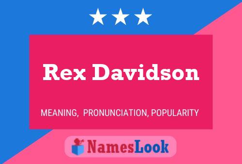 Poster del nome Rex Davidson