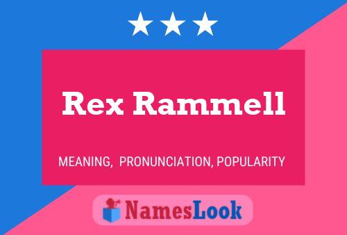 Poster del nome Rex Rammell