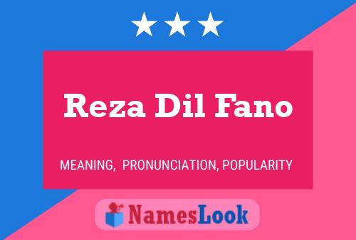 Poster del nome Reza Dil Fano