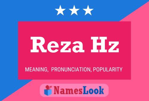 Poster del nome Reza Hz