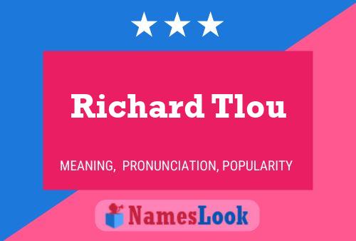 Poster del nome Richard Tlou