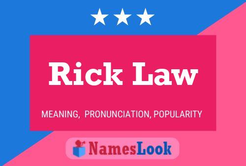 Poster del nome Rick Law