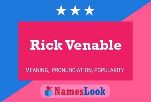 Poster del nome Rick Venable